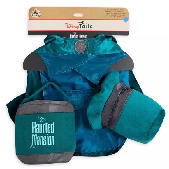Disney Other - Disney Tails The Haunted Mansion Hatbox Ghost Pet Costume & Toy Set Size L - NEW